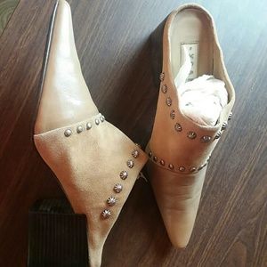 Double D Ranch Yoakum Studded Mules shoes boots 9M